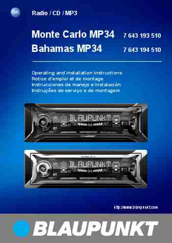 Blaupunkt Car Stereo System Bahamas MP34-page_pdf